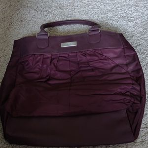 Calvin Klein cloth and vinyl trim carryall bag